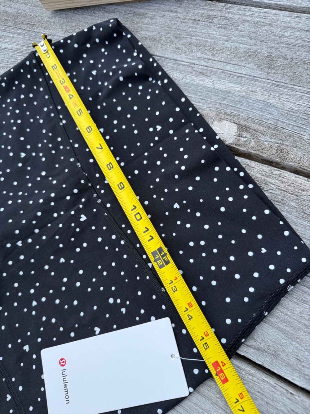Lululemon Align No Line High-Rise Short 4" – Black White Heart Dot Size 12 NWT - Picture 3 of 5